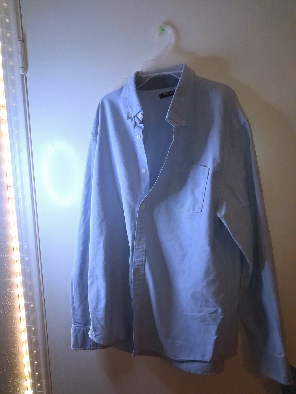 Light Blue Men's Button-Up Shirt